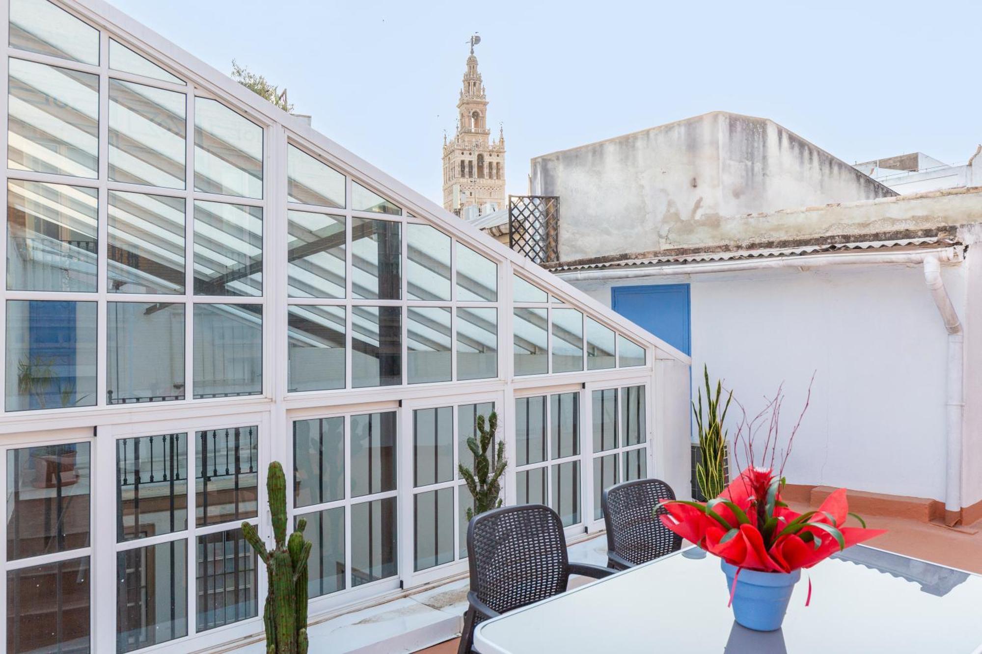Descubrehome Santa Cruz Private Terrace With Giralda Views Siviglia Esterno foto